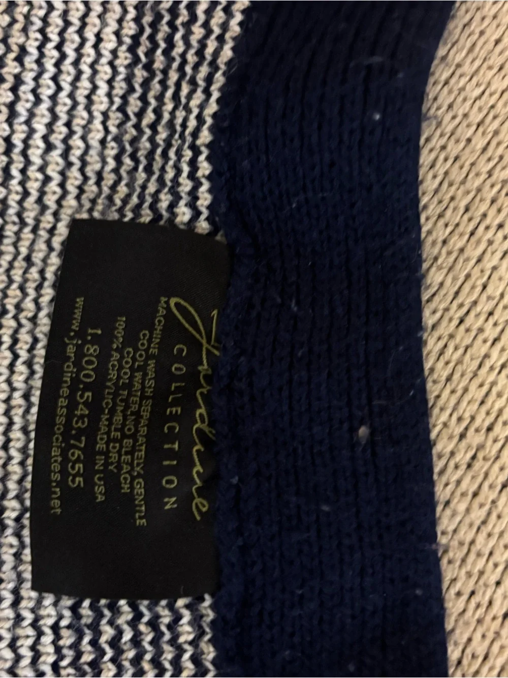 Georgetown Bulldog Logo Throw Blanket in Tan and Black